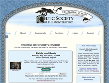 Tablet Screenshot of celticsociety.org